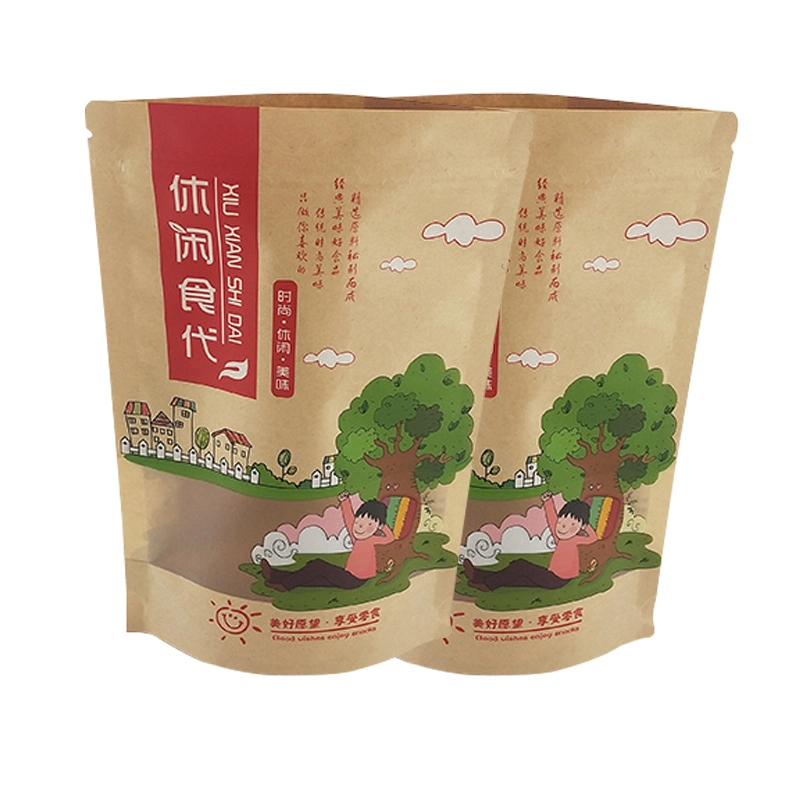 Custom Logo Food Grade Printed Stand up Pouch Plastic Aluminium Pouch Ziplock Pet Food Bag Resealable Packaging