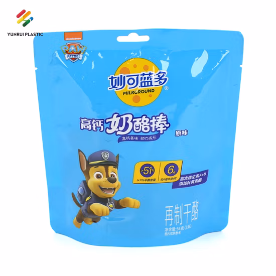 Imballaggio per alimenti per animali domestici con fondo piatto in plastica OEM